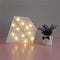 Diamond Shaped Decor Unique Night Light White