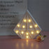 Diamond Shaped Decor Unique Night Light White