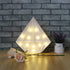 Diamond Shaped Decor Unique Night Light White