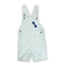 (Minor B) KIABI Glasses Embroidery Blue Striped White Boys Cotton Dungaree