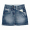 Dopo Dopo hearts Embroidered Girls Blue Denim Skirt