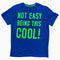 REBEL Not Easy Cool Boys Blue Premium Cotton Tshirt