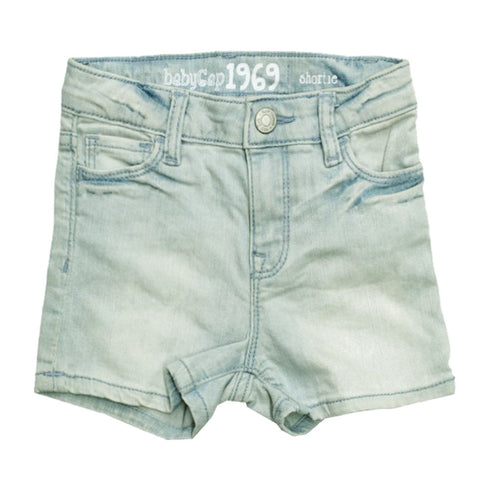 BABY GAP Light Blue High Washed Girls Shorts