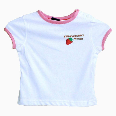 Lipilu Baby strawberry princess white tshirt