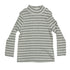NUTMEG Disco Grey Stripes Girls premium Cotton High Neck