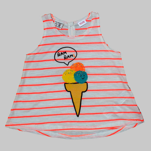 Zara Icecream Stripes Tank Top