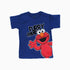 ELMO Furry Friend Flock Print Blue and Red Boys 2 Piece Set