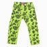 Akido Girls Garment Dyed All over Flower Printed Light Green Jeans