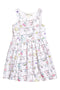 HnM All Over Cute Random Prints White Premium Cotton Dress