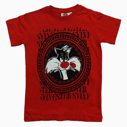 Sylvester Premium Cotton Red Unisex Tshirt