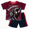 Marvel SpiderMan THWIPP Boys Stripes RED 2 Piece Set