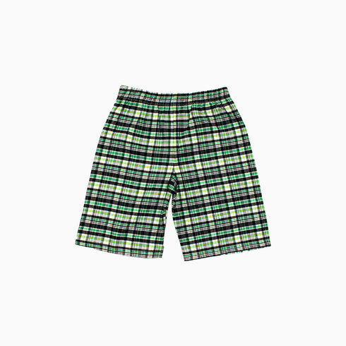 Ninja Heroes Blue Boys 2 piece green checks Set