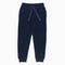 KIDKIND Navy Blue Boys Zipped Pockets Cotton French Terry Trouser