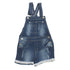 Wall Flower Girls Light Ripped Bottom Laced Denim Dungaree