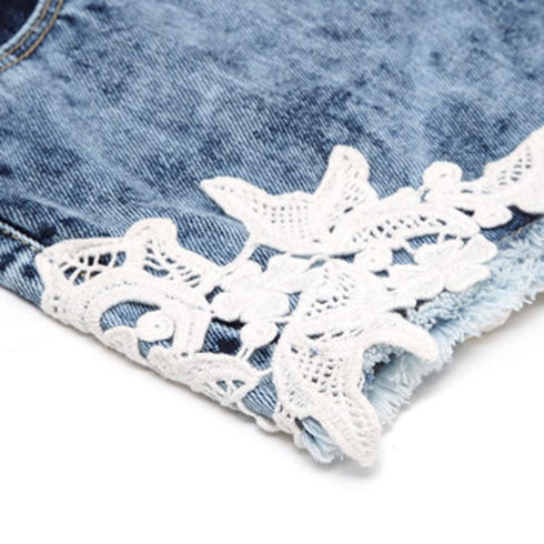 DUNNES Bottom Laced Acid washed Premium Denim Girls Dungaree