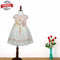 SENKIZ Flower Baby Pink And White Girls Party Frock