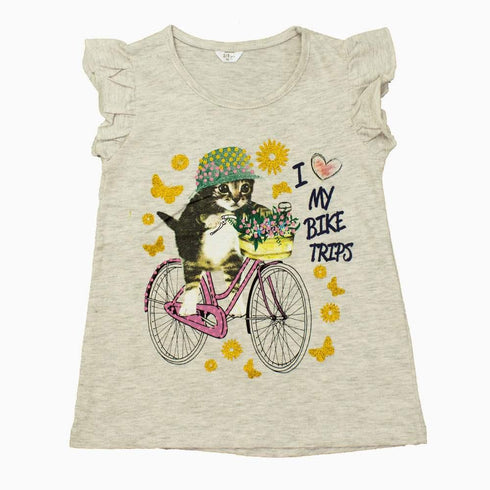 Glitter Bike Trip Girls Heather Premium 2 Piece Set