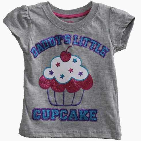 Daddy Little Cupcake print T-shirt