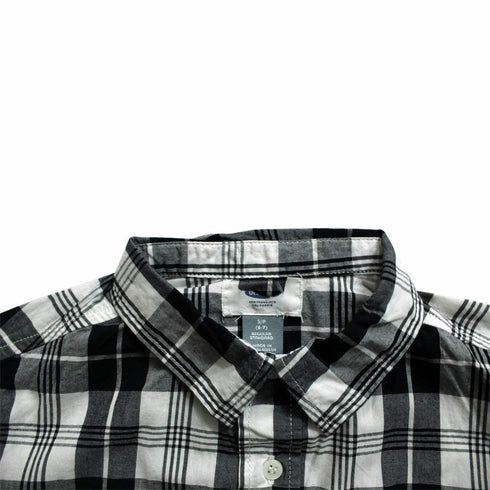 Old Navy(CUT LABEL) Black and Off white Big Checks Boys Shirt
