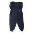MAISA Front Flare Star Patch Dark Blue Girls Denim Jump Suit