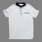 ZARA BOYS White Self Stripes Cotton Jersey Fashion Polo