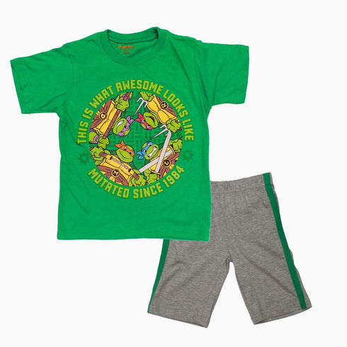 Ninja Turtle Awesome Green Boys 2 piece Set