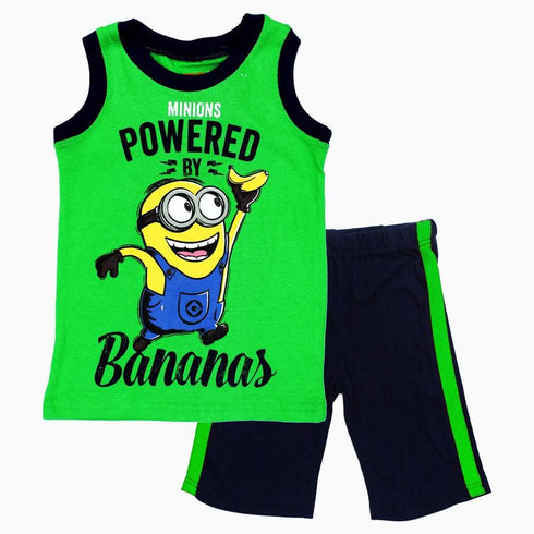 Minions Bananas Green Boys 2 piece set