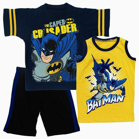 BatMan Caped Crusader Dark Blue 3 piece Set