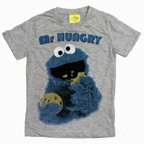 Sesame Street Hungry Cookie Monster Boys Feelless Print Premium Boys Tshirt
