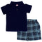 Fisher Price Navy Blue Polo 2 Piece Set