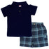 Fisher Price Navy Blue Polo 2 Piece Set