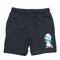 SMURFS Cotton Jersey Navy Blue Printed Short