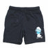SMURFS Cotton Jersey Navy Blue Printed Short