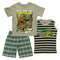 TMNT Extreme Turtles Grey and Green Boys 3 Piece Set