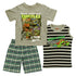 TMNT Extreme Turtles Grey and Green Boys 3 Piece Set