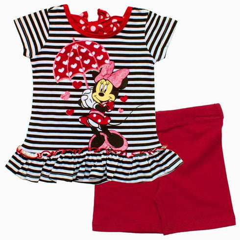 Disney Minnie Umbrella 2 Piece Fancy Girls Set