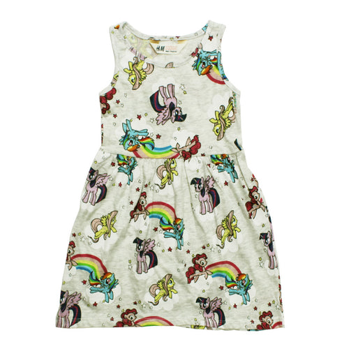 HnM All over Little Pony Print Premium Cotton Dress