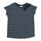 NEXT Yarn Dyed navy Blue Bow Applique Premium Cotton Tshirt