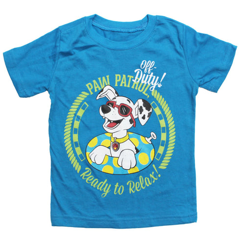 PAW PATROL Off Duty Light Blue 2 Piece Tshirt Set