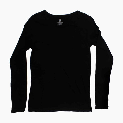 HNM Organic Cotton Boys Black Full Sleeves Premium Tshirt