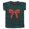 S Oliver Pink Bow Green Girls Premium Cotton Tshirt