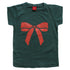 S Oliver Pink Bow Green Girls Premium Cotton Tshirt
