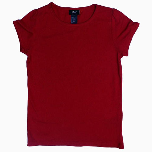 HnM Red Girls Basic tshirt