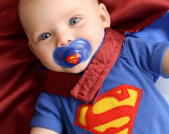 Superman pacifier sale