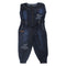 MAISA Front Flare Star Patch Dark Blue Girls Denim Jump Suit