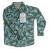 OSHKOSH Camouflage Light Blue And Green Premium Cotton Casual Winter Shirt