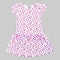 Next Magenta hearts All over Printed White Dress