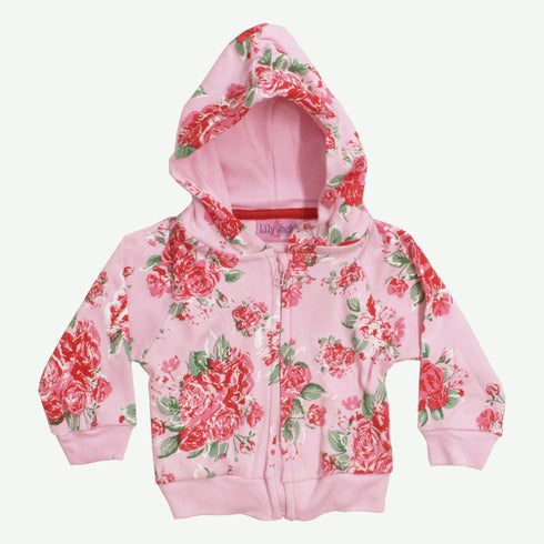 LILY and JACK Pink Flowers 3 Piece Cotton Set