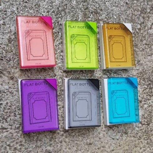 Note Book Green Flat Water Bottle