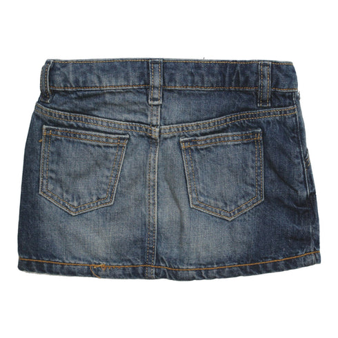 BABY GAP Slant Pockets Moderate Washed Denim Skirt
